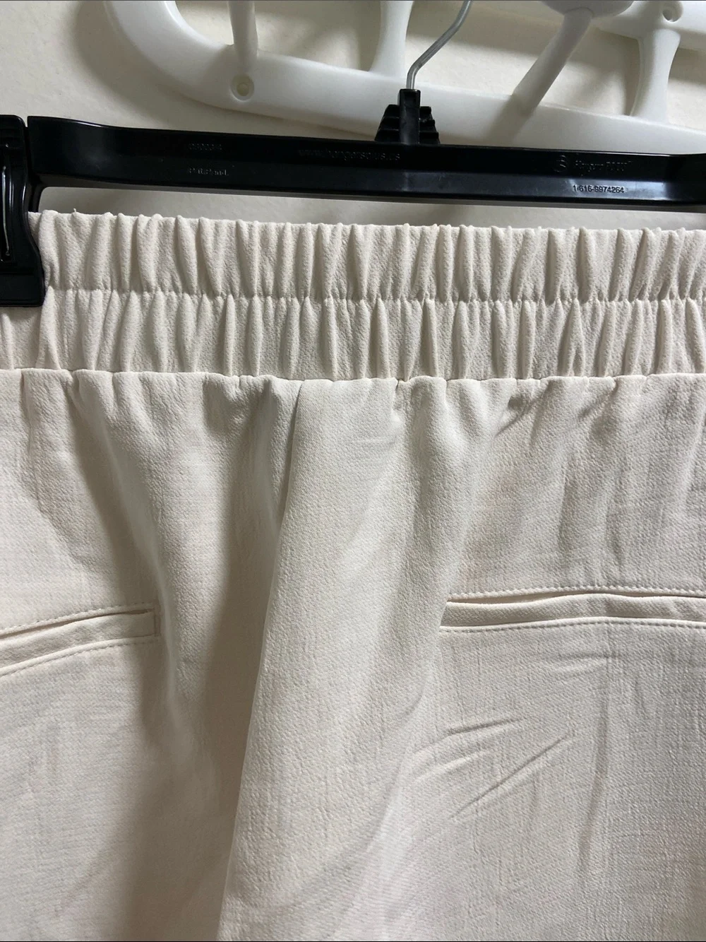 a new day Cream Elastic Waist Pull-On Trousers
